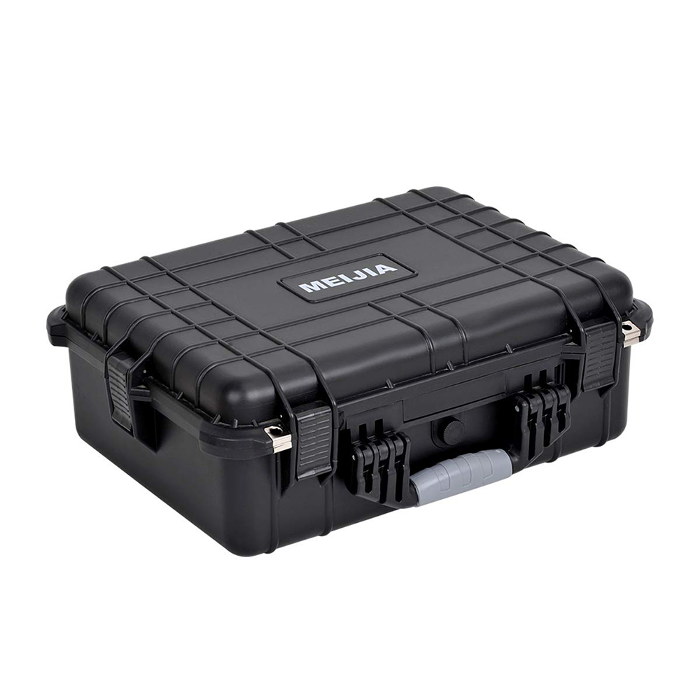 Meiqi Hazardous Environment Protective Case MJ-1520-6060 — IP67 rated with O-ring seal groove, pressure equalization valve, and double-throw latches